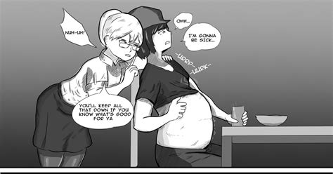 butt inflation comic|overeating, belly inflation, belly filled to bursting /。